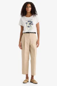 DeFacto Crew Neck Floral Short Sleeve T-Shirt - Image 2