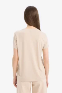 DeFacto Regular Fit Crew Neck Astral Printed Short Sleeve T-Shirt - Image 6