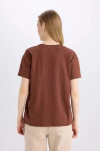 DeFacto 100% Cotton Regular Fit Printed T-Shirt - Image 6