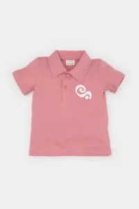 DeFacto Polo Neck Printed Pique Short Sleeve T-Shirt for Baby Boy
