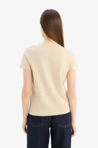 DeFacto Regular Fit Crew Neck Basic Plain Short Sleeve T-Shirt - Image 7