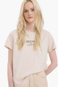 DeFacto 100% Cotton Relax Fit Printed Combed Cotton T-Shirt