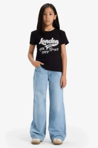 DeFacto Crew Neck Printed Short Sleeve T-Shirt Girl - Image 2