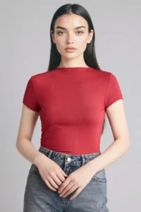 DeFacto slim Fit Half Turtleneck T-Shirt - Image 3