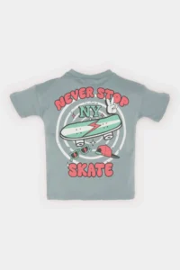 DeFacto Crew Neck Printed Short Sleeve T-Shirt Baby Boy - Image 4