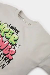 DeFacto Crew Neck Printed Sweatshirt Baby Boy - Image 2