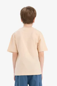 DeFacto Crew Neck Printed Short Sleeve T-Shirt Boy - Image 6