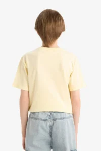 DeFacto Crew Neck Printed Short Sleeve T-Shirt Boy - Image 6