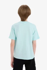 DeFacto Crew Neck Printed Short Sleeve T-Shirt Boy - Image 6