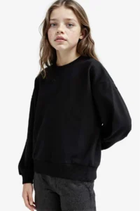 DeFacto Relax Fit Crew Neck Printed 2-Piece Sweatshirt Girl - Image 7