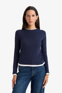 DeFacto Women Sweat E6548AX/NV245 NAVY