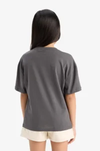 DeFacto Star Wars-Mandalorian Relax Fit Crew Neck Short Sleeve T-Shirt Girl Child - Image 6