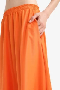 DeFacto A Cut High Waist Parachute Maxi Skirt - Image 5