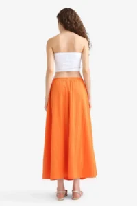 DeFacto A Cut High Waist Parachute Maxi Skirt - Image 6