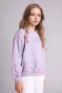 DeFacto Relax Fit Printed Sweatshirt Girls' - Image 3
