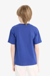 DeFacto Crew Neck Printed Short Sleeve T-Shirt Boy - Image 6