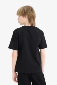 DeFacto Crew Neck Printed Short Sleeve T-Shirt Boy - Image 6