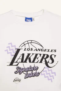DeFacto NBA Los Angeles Lakers Crew Neck Short Sleeve T-Shirt Girls - Image 4