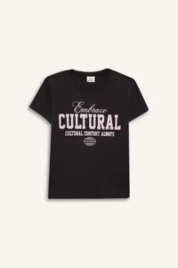 DeFacto Relax Fit Crew Neck Printed Short Sleeve T-Shirt Girls - Image 7
