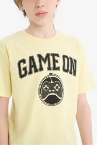DeFacto Crew Neck Printed Short Sleeve T-Shirt Boy - Image 5