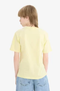 DeFacto Crew Neck Printed Short Sleeve T-Shirt Boy - Image 6