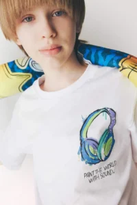 DeFacto Crew Neck Printed Short Sleeve T-Shirt Boy