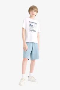 DeFacto Boys' Short Sleeve T-Shirt E6315A8/WT34 - Image 3