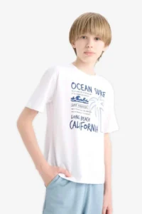 DeFacto Boys' Short Sleeve T-Shirt E6315A8/WT34 - Image 4