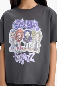 DeFacto Girl's Bratz Oversize Wide Fit Crew Neck Short Sleeve T-Shirt - Image 5