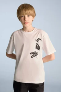 DeFacto Crew Neck Printed Short Sleeve T-Shirt Boy - Image 3