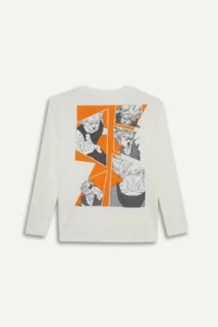 DeFacto White Boys' Sweatshirt F5092A8/WT32 - Image 3
