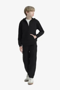 DeFacto Black Boys' Sweatshirt E9575A8/BK81 - Image 2