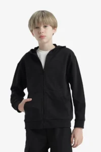 DeFacto Black Boys' Sweatshirt E9575A8/BK81 - Image 4