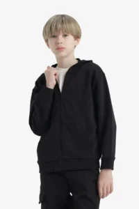 DeFacto Black Boys' Sweatshirt E9575A8/BK81 - Image 5