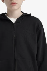 DeFacto Black Boys' Sweatshirt E9575A8/BK81 - Image 6