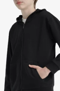 DeFacto Black Boys' Sweatshirt E9575A8/BK81 - Image 7