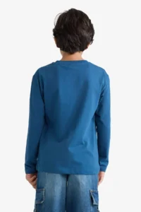 DeFacto Crew Neck Printed Long Sleeve T-Shirt Boy - Image 6