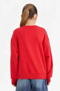 DeFacto Relax Fit Printed Sweatshirt Girls' - Image 4