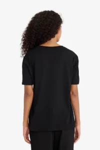 DeFacto 100% Cotton Basic Black Women T-Shirt W9584AZ/BK81 - Image 6
