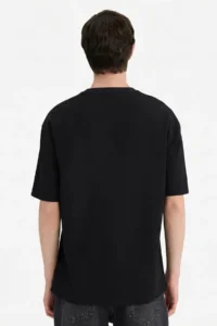 DeFacto Boxy Fit Black Men T-Shirt D5875AX/BK81 - Image 4