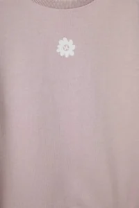 DeFacto Crew Neck Floral Sweatshirt Baby Girl - Image 2