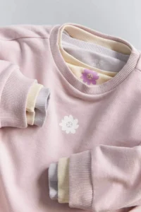DeFacto Crew Neck Floral Sweatshirt Baby Girl - Image 5