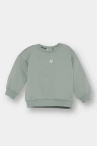 DeFacto Baby Girl Crew Neck Soft Fuzzy Sweatshirt (25 AU)