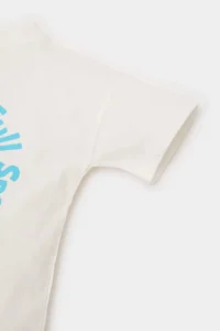 DeFacto Crew Neck Dinosaur Printed Short Sleeve T-Shirt for Baby Boy - Image 3