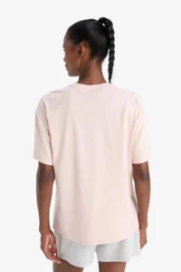 DeFacto 100% Cotton NBA Wordmark Oversize Wide Fit Crew Neck Athlete Short Sleeve T-Shirt - Image 8