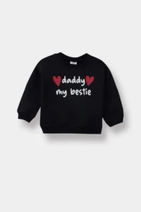 DeFacto Baby Girl Crew Neck Printed Soft Lined Sweatshirt