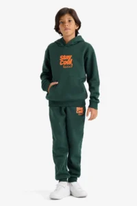 DeFacto Hooded Printed Soft Lined Sweatshirt Boy - Image 2