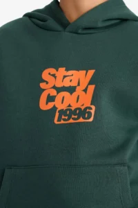 DeFacto Hooded Printed Soft Lined Sweatshirt Boy - Image 3