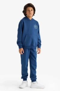 DeFacto Hooded Printed Soft Lined Sweatshirt Boy - Image 2