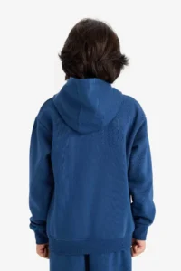 DeFacto Hooded Printed Soft Lined Sweatshirt Boy - Image 4